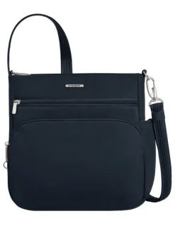 Travelon Classic Anti-Theft North/South Crossbody Bag in Midnight