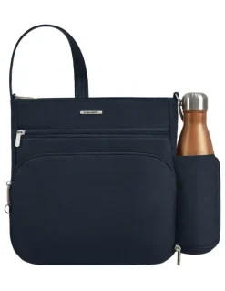 Travelon Classic Anti-Theft North/South Crossbody Bag in Midnight