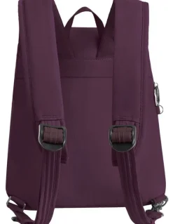 Travelon Runways Anti-Theft Compact Backpack in Plum