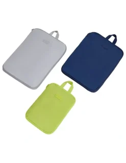Travelon Set of 3 Compression Packing Cubes in Cool Tones