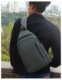 Travelon Urban Anti-Theft Tablet Sling Bag in Slate