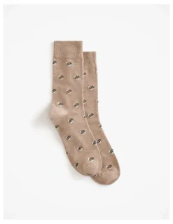 Trenery Bumble Bee Sock in Sand Marle