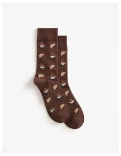 Trenery Good Morning Sock in Mocha