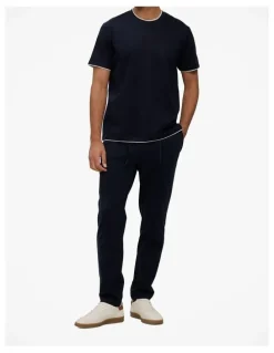 Trenery Ponte Straight Leg Pant in Navy