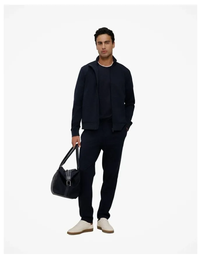 Trenery Ponte Straight Leg Pant in Navy