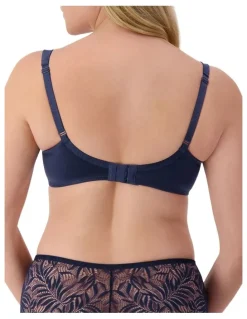 Triumph Lacy Minimiser Bra in True Navy
