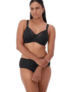 Triumph Lacy Minimiser Bra in Black
