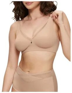 Triumph True Shape Sensation Wirefree Minimiser Bra in Smooth Skin