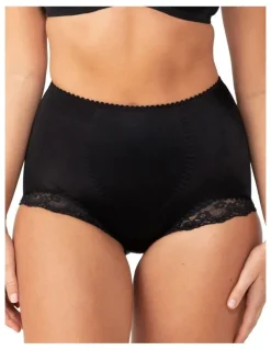 Triumph Tum-E-Lace High Waist Brief in Black