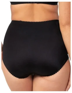 Triumph Tum-E-Lace High Waist Brief in Black