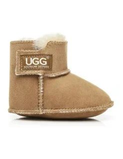 UGG Australian Shepherd Baby Erin Booties in Chestnut