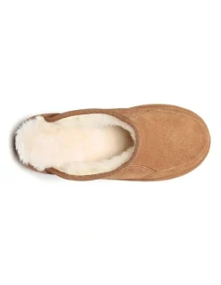 UGG Australian Shepherd Bred Cow Suede Slipper in Chestnut