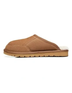 UGG Australian Shepherd Bred Cow Suede Slipper in Chestnut