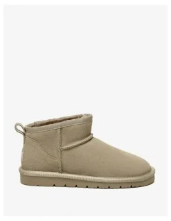 UGG Australian Shepherd Julia Cow Suede Boots in Light Brown