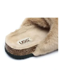 UGG Australian Shepherd Myla Slides in Beige