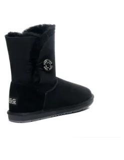 UGG Australian Shepherd Short Button Boots in Black