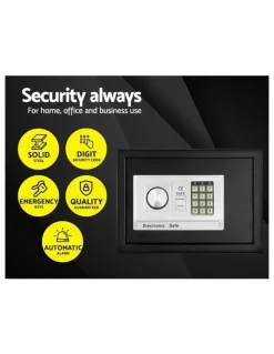 UL-Tech Electronic Digital Security Box 16L Black