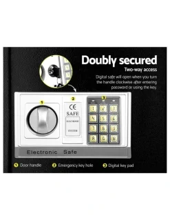 UL-Tech Electronic Digital Security Box 16L Black