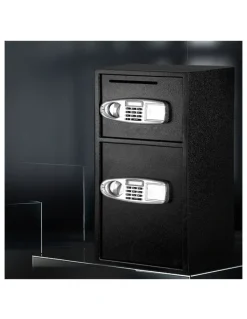 UL-Tech Electronic Double Door Digital Security Box In Black