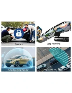 UL-Tech Hidden Front Dash Camera 4K in Black