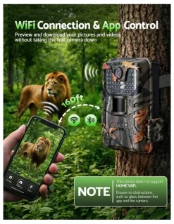 UL-Tech 4K WiFi Trail Camera 48MP 0.2s in Multi