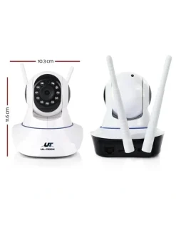 UL-Tech 1080P Wireless IP Cameras Security WIFI Cam in White