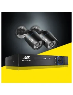 UL-Tech UL-tech CCTV Security System 4 Channel DVR 2 Cameras 1080p