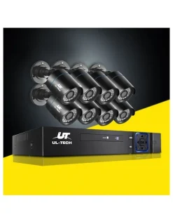 UL-Tech UL-tech CCTV Security System 8 Channel DVR 8 Cameras 1080p