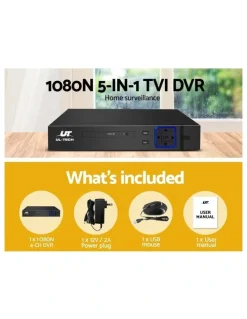 UL-Tech UL-tech 4 Channel DVR 1080P 5in1 CCTV Video Recorder