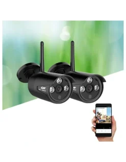 UL-Tech Wireless CCTV 3MP 2 Bullet Cameras