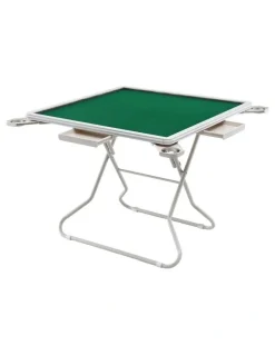 Unbranded Folding Mahjong Table With 4 Drawers And Cup Holders