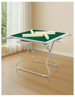 Unbranded Folding Mahjong Table With 4 Drawers And Cup Holders