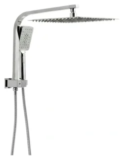 Unbranded 12 Rain Shower Head Set With 3-Mode Handheld in Chrome