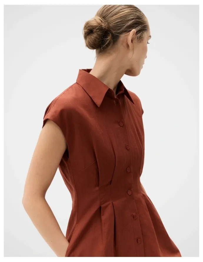 Unison Collared Midi Dress