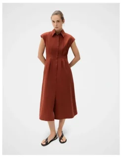 Unison Collared Midi Dress