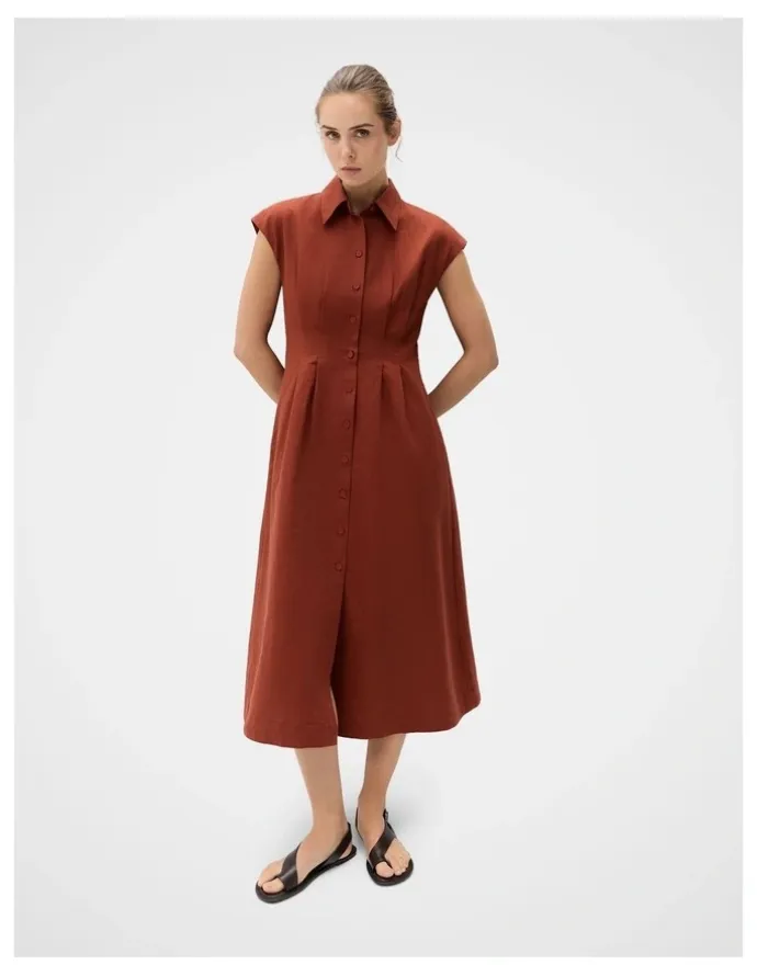 Unison Collared Midi Dress