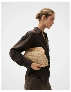 Unison Lea Wooden Frame Clutch