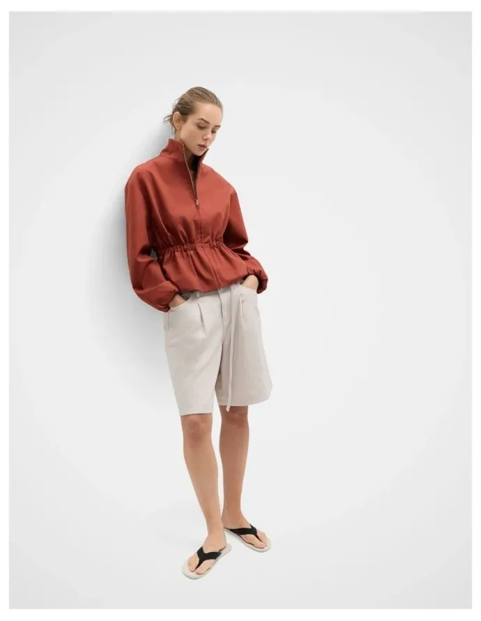 Unison Pleat Front Bermuda Short
