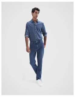 Unison Straight Leg Jeans in Dark Wash