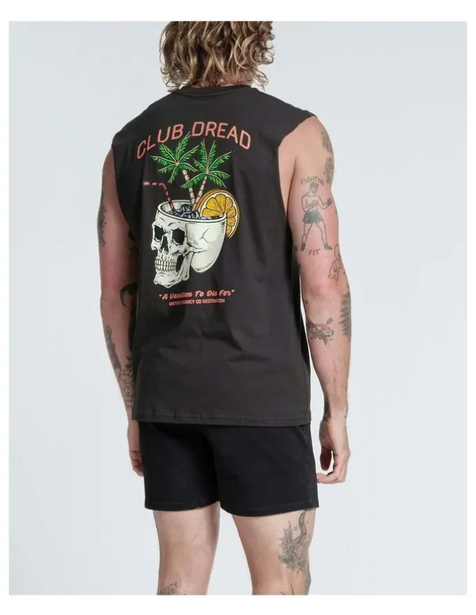 Vacancy Co Club Dread Tank in Charcoal