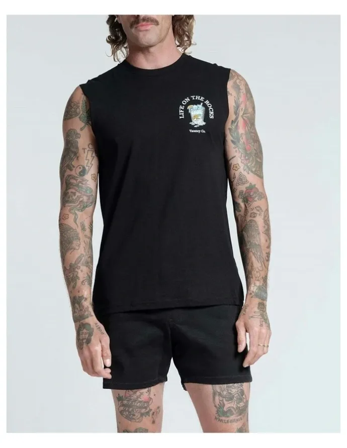 Vacancy Co Life On The Rocks Tank in Black