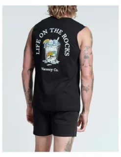 Vacancy Co Life On The Rocks Tank in Black