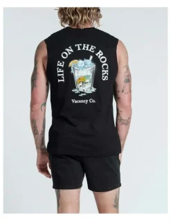 Vacancy Co Life On The Rocks Tank in Black