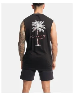 Vacancy Co Tropical Tank in Black