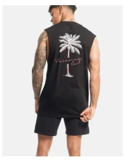 Vacancy Co Tropical Tank in Black
