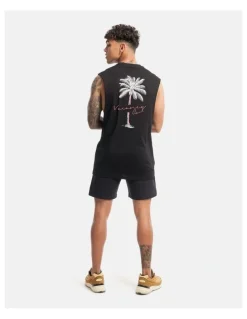 Vacancy Co Tropical Tank in Black