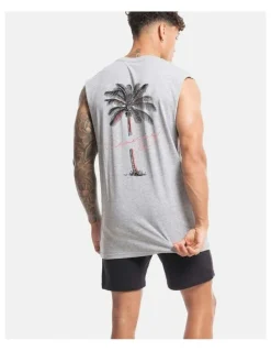 Vacancy Co Tropical Tank in Grey Marle