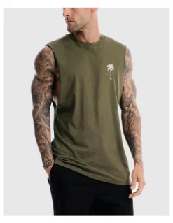 Vacancy Co Tropical Tank in Olive