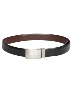 Van Heusen Plate Buckle Belt in Black