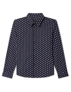 Van Heusen Youth Junior Fit Bous Flower Print Shirt in Navy